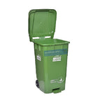 Aristo Pedal Dustbin 65ltr with Wheels