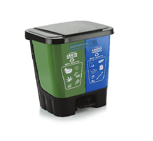 Aristo Twin 2 in 1 Dustbin 20ltr
